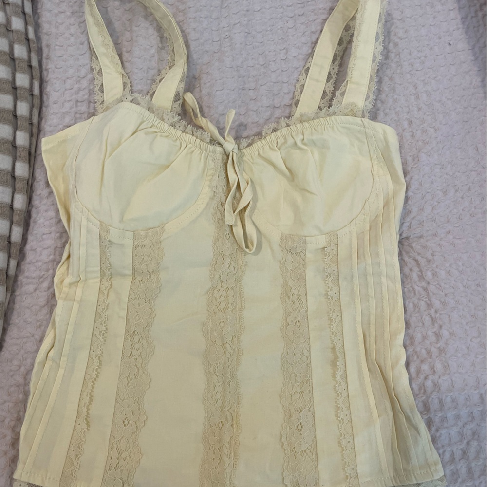 Princess Polly Cream Lace Camisole